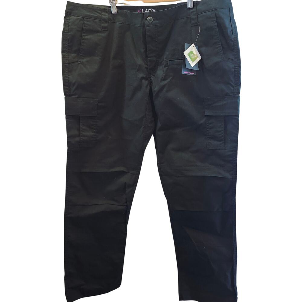 NWT LAPG Womens SZ 20 R Black Tactical Cargo Pants Gorp Core